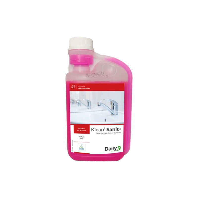 Image de Détartrant sanitaires Ecolabel KLEAN'SANIT+ DAILYK GREEN - Doseur 1L