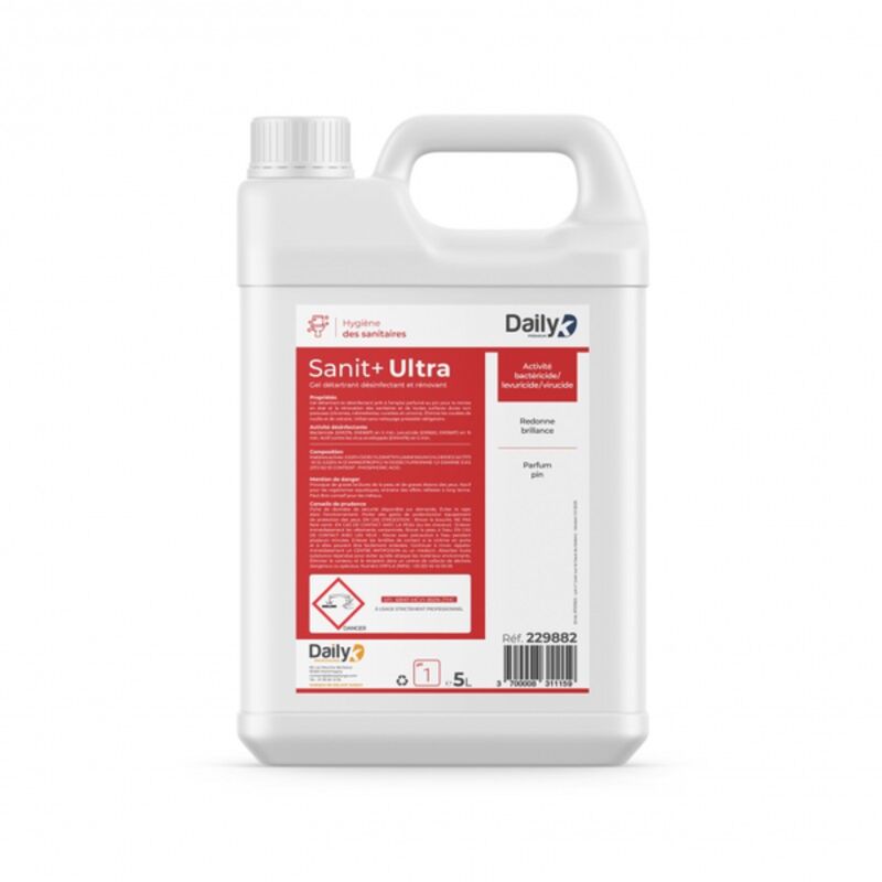 Image de Gel détartrant désinfectant sanitaires SANIT+ULTRA DAILYK-Bidon 5L