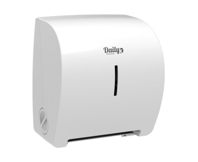 Image de Distributeur essuie-mains rouleaux DAILYK ABS Blanc - L'unité