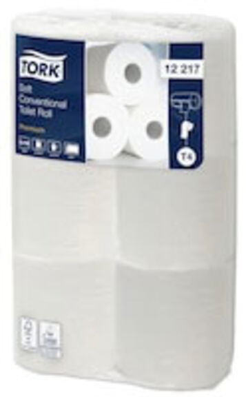 Image de TORK PREMIUM PH rl 2 pl. blanc 198fts T4 ECOLABEL -12217- Ct 72 rlx