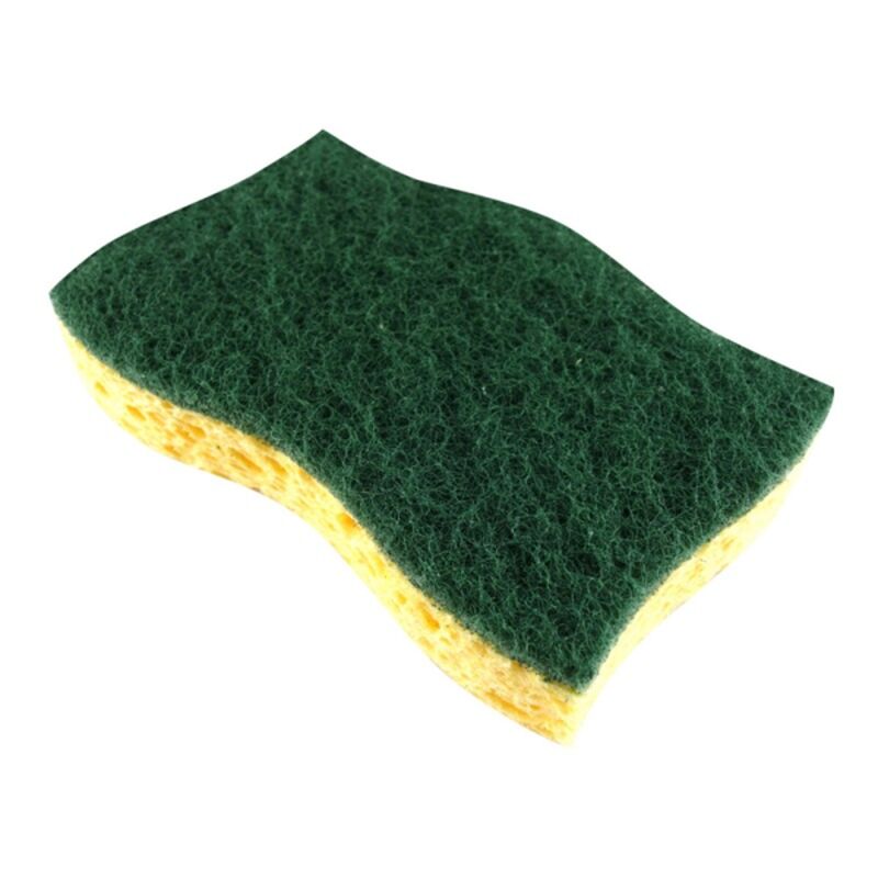 Image de Tampon vert sur éponge végétale basic PM - Sachet de 10