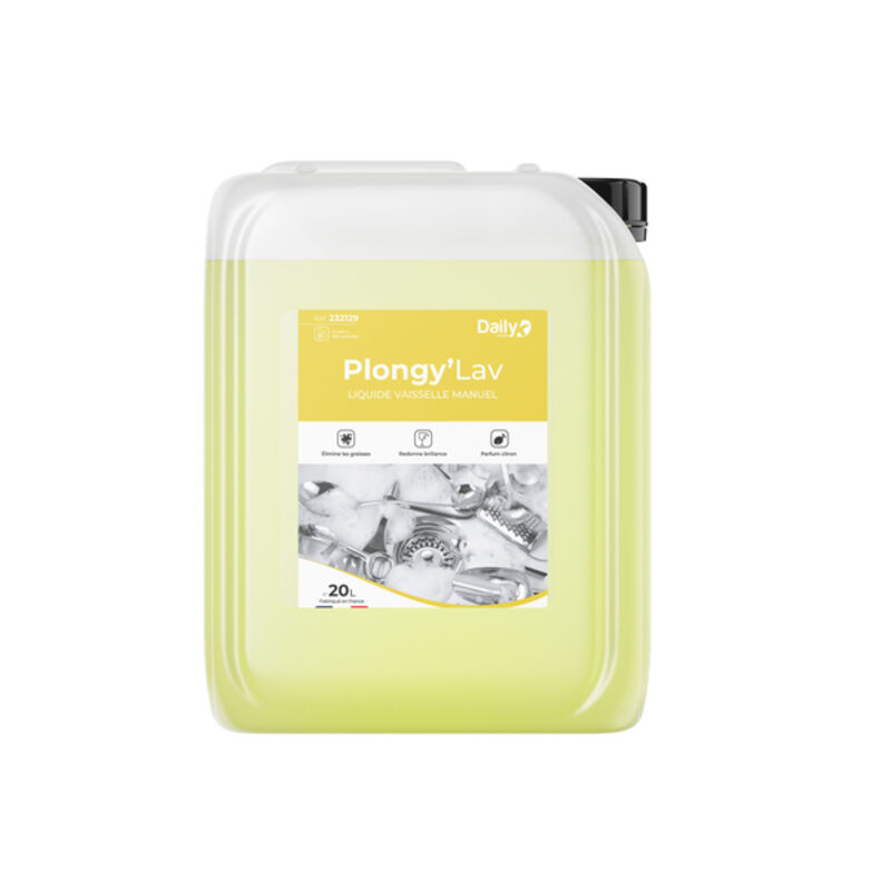 Image de Liquide vaisselle manuel citron PLONGY'LAV DAILYK START - Bidon 20L