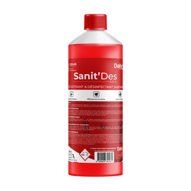 Image de SANIT'DES MINT Nettoyant désinfectant sanitaire DAILYK START - 1L