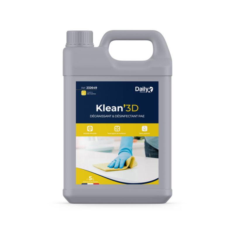 Image de KLEAN'3D PAE Détergent dégraissant désinfectant DAILYK PREMIUM - 5L