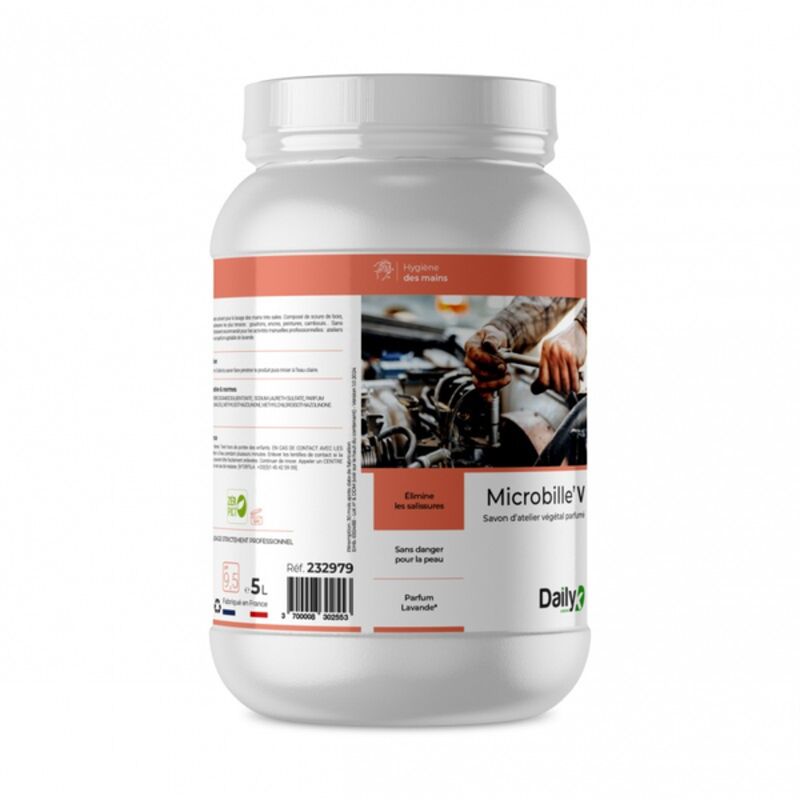 Image de Savon d'atelier base végétale MICROBILLE'V DAILYK GREEN - Pot 5L