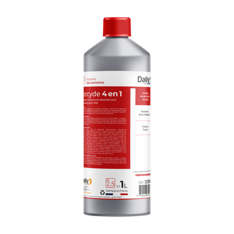 Image de Détartrant désinfectant désodorisant FORCYDE 4en1 DAILYK- Bidon 1L