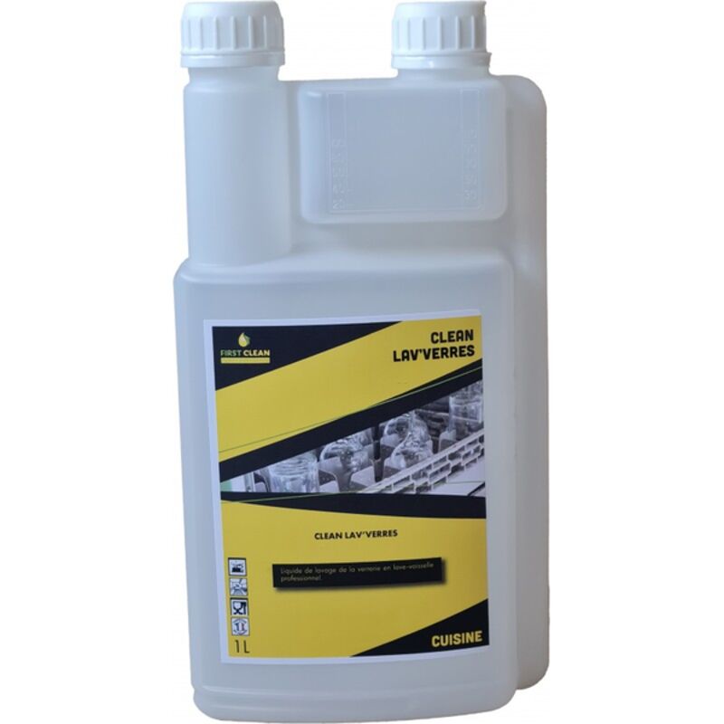 Image de Liquide lave-verre chloré CLEAN LAV'VERRES-Flacon doseur 1l