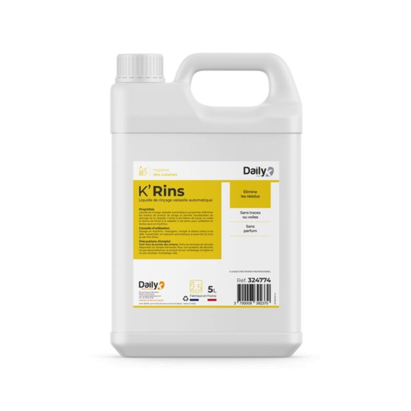 Image de Liquide de rinçage toutes eaux K'RINS DAILYK START - Bidon 5L
