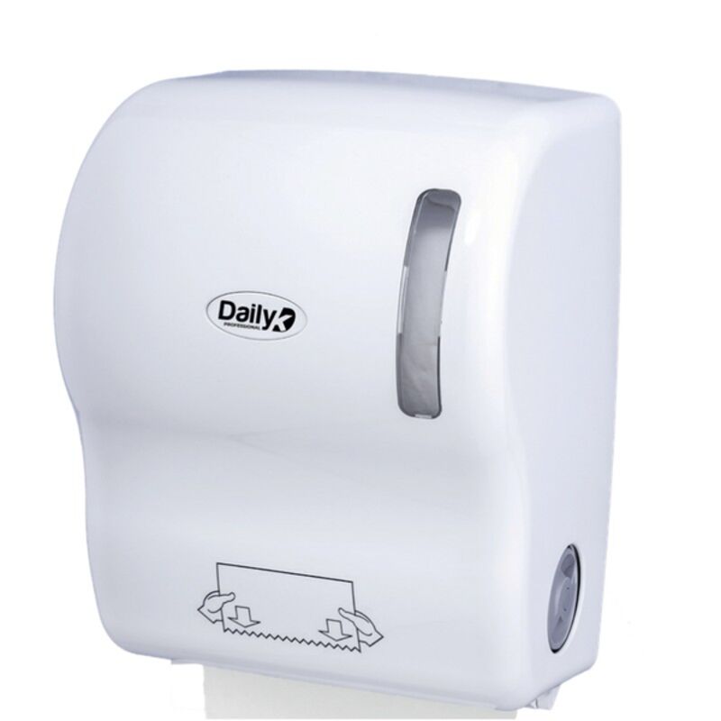 Image de Distributeur essuie-mains rouleaux DAILYK ABS Blanc - L'unité