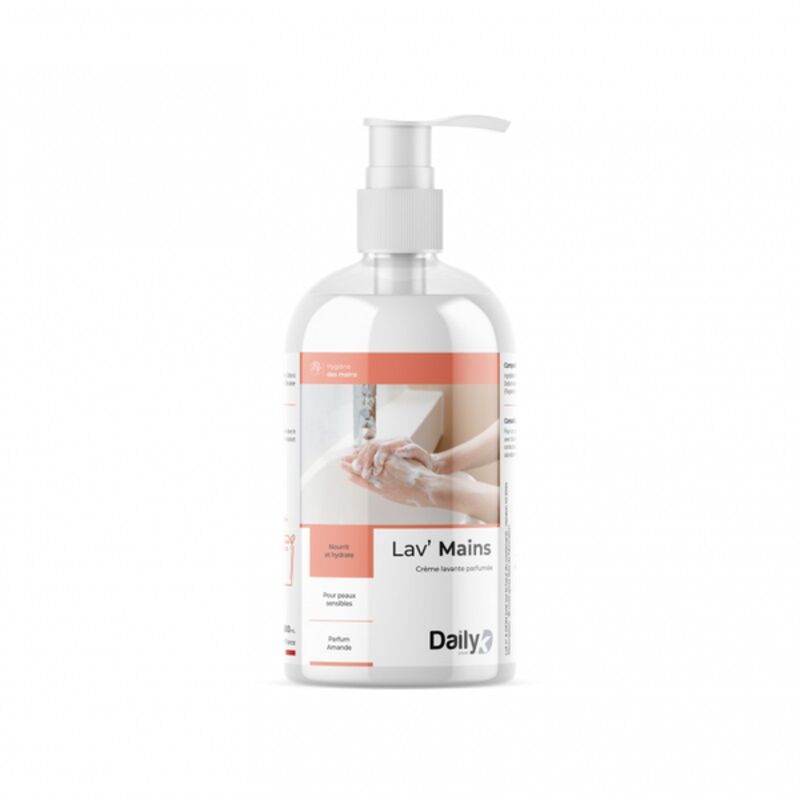 Image de Crème lavante parfum amande LAV'MAINS DAILYK START-Flacon pompe 500ml